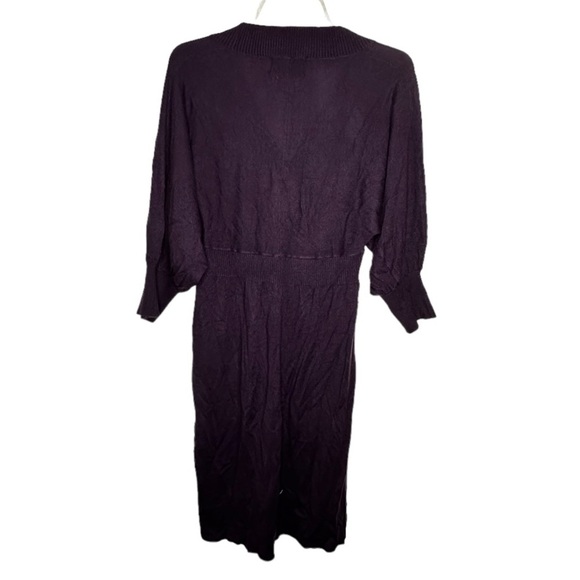 Connected Apparel Purple Sweater Dress - Picture 5 of 7